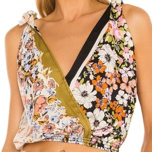 Free People Vintage Combo Tied To You Satin Flora